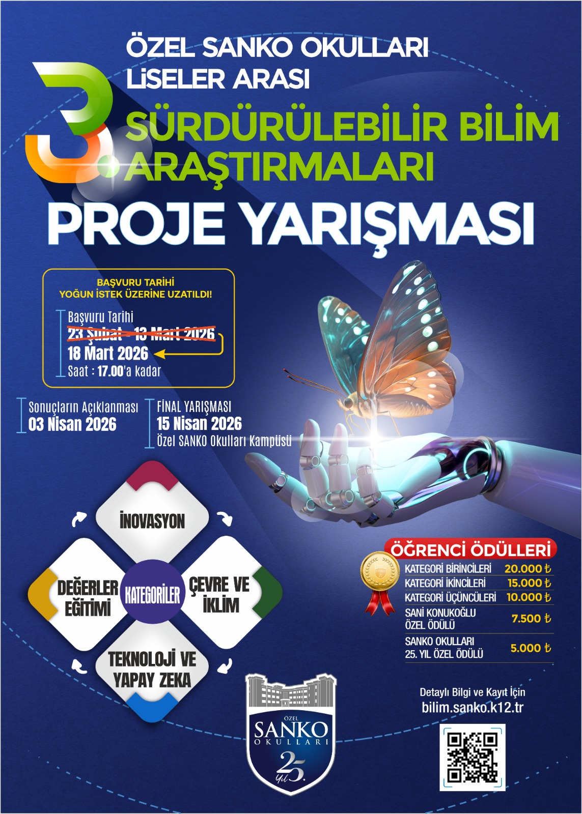 Sürdürülebilir Bilim Araştırmaları Proje Yarışması
